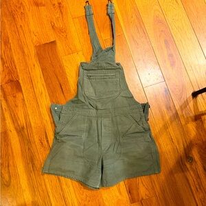 Green Overalls with Pockets